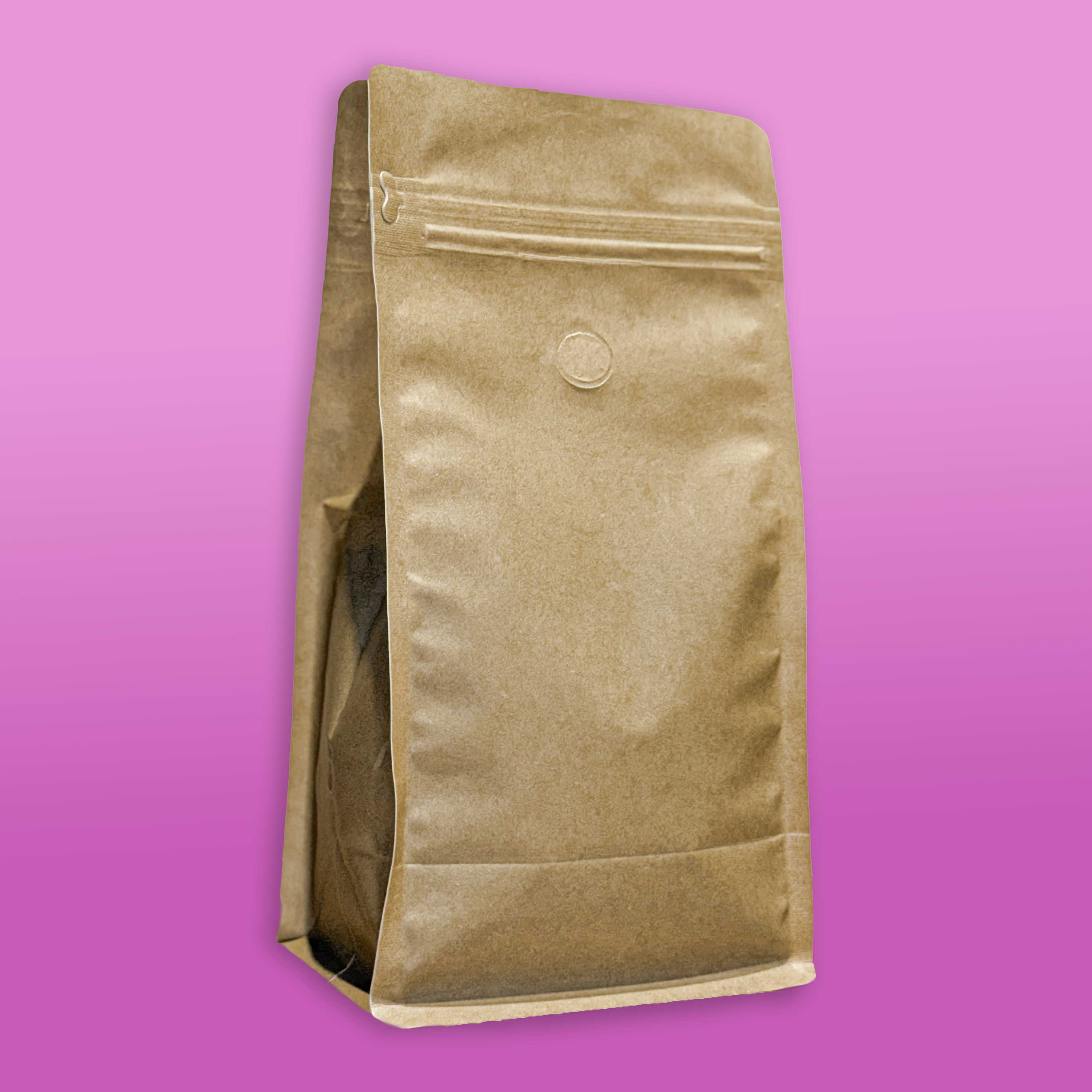 Faux Kraft Flat Bottom Bag - Case