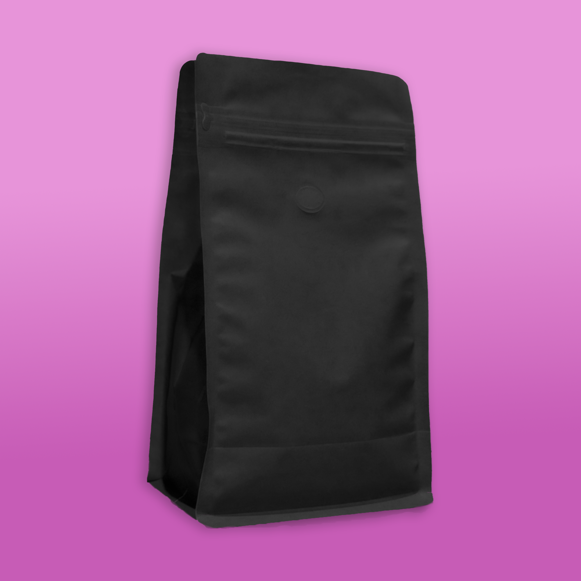 Black Flat Bottom Bag - Case