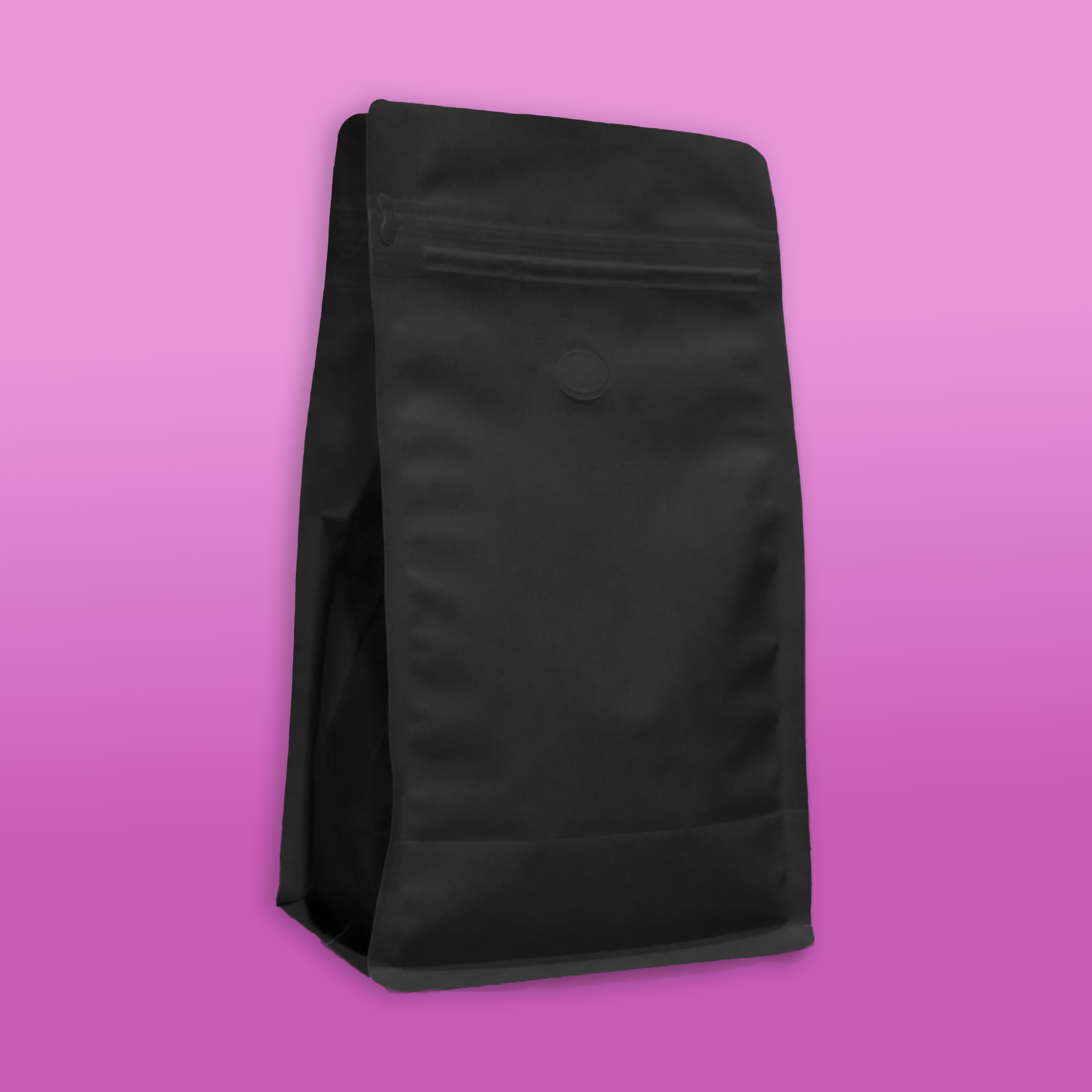 Black Flat Bottom Bag - Case