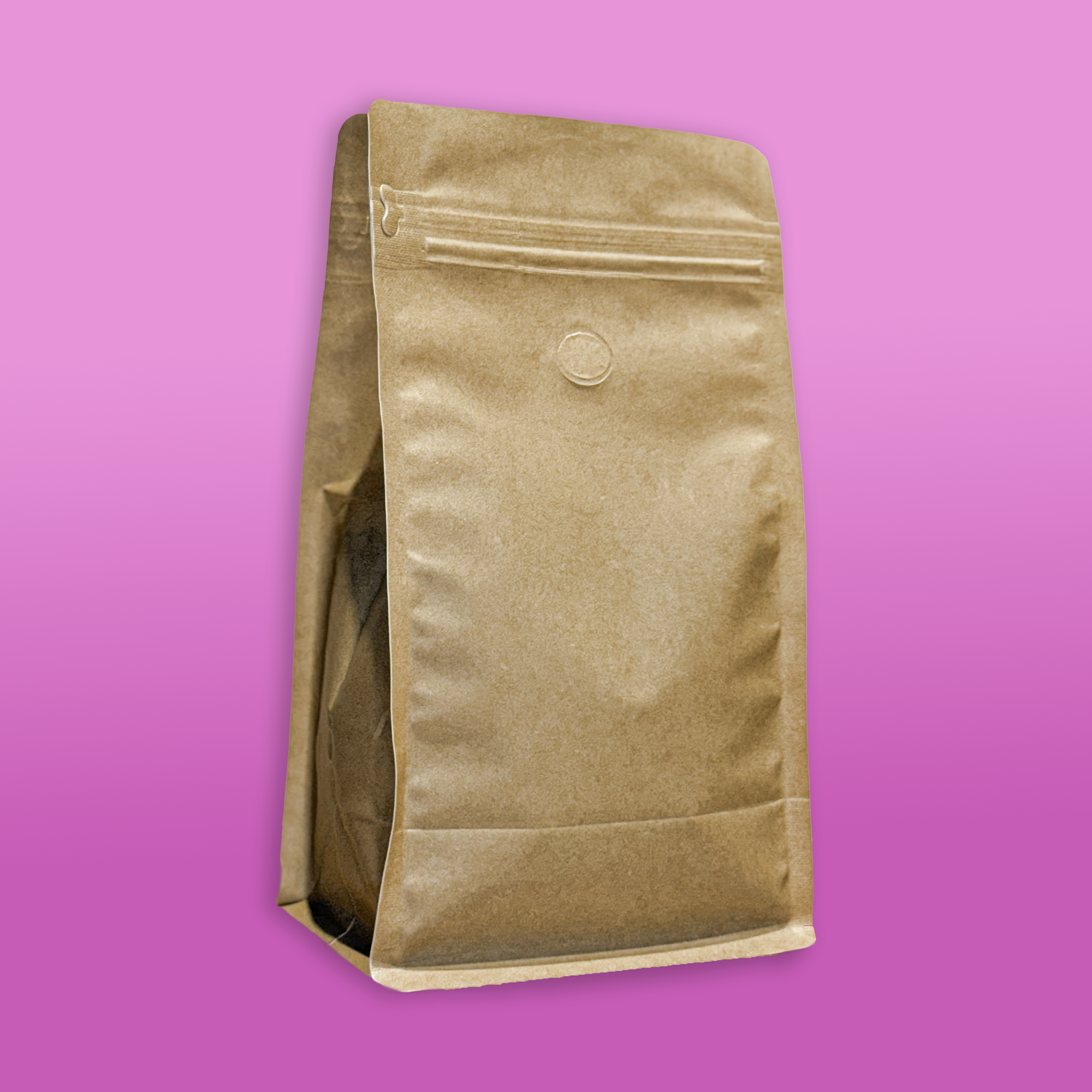 Faux Kraft Flat Bottom Bag - Case