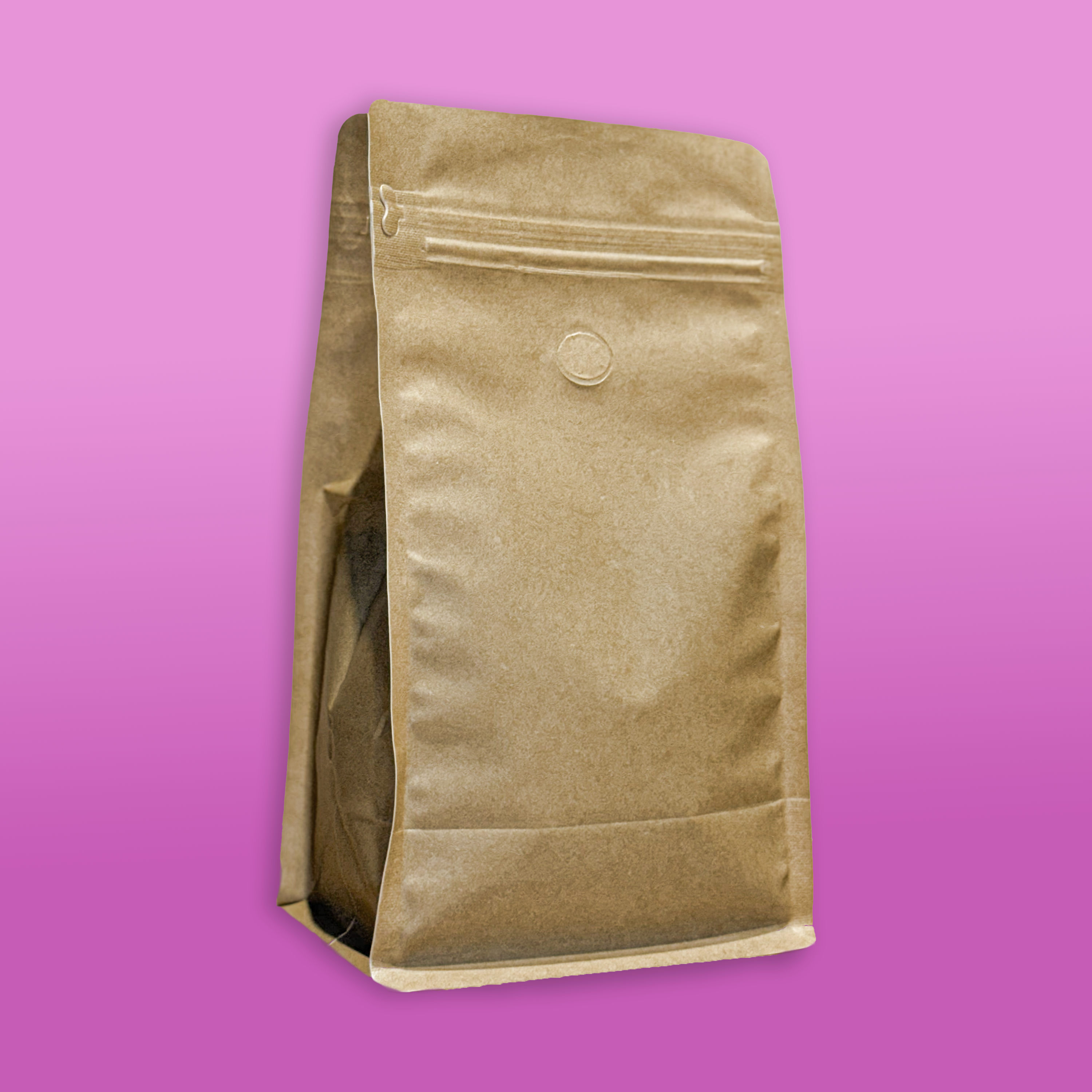 Faux Kraft Flat Bottom Bag - Case