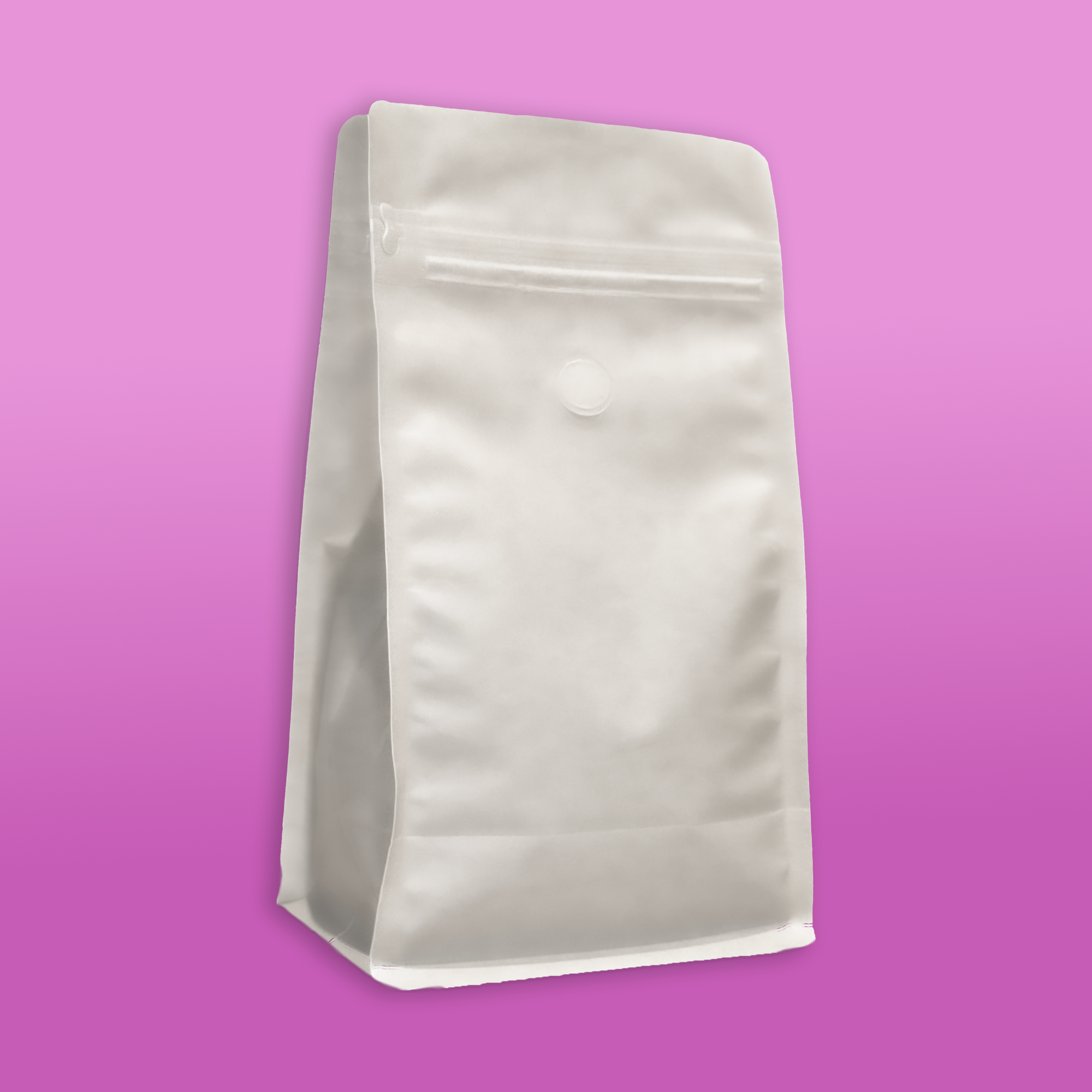 White Flat Bottom Bag - Case