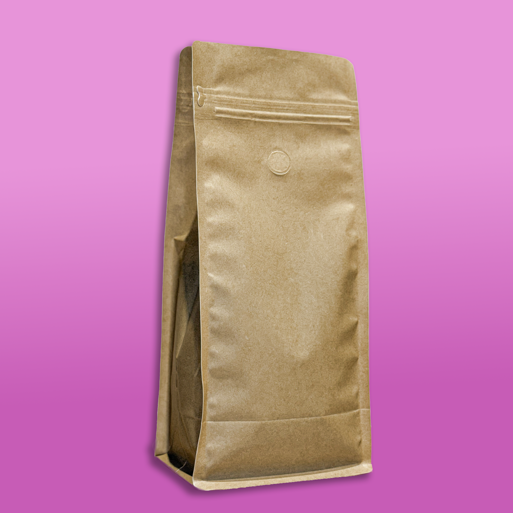Faux Kraft Flat Bottom Bag - Case