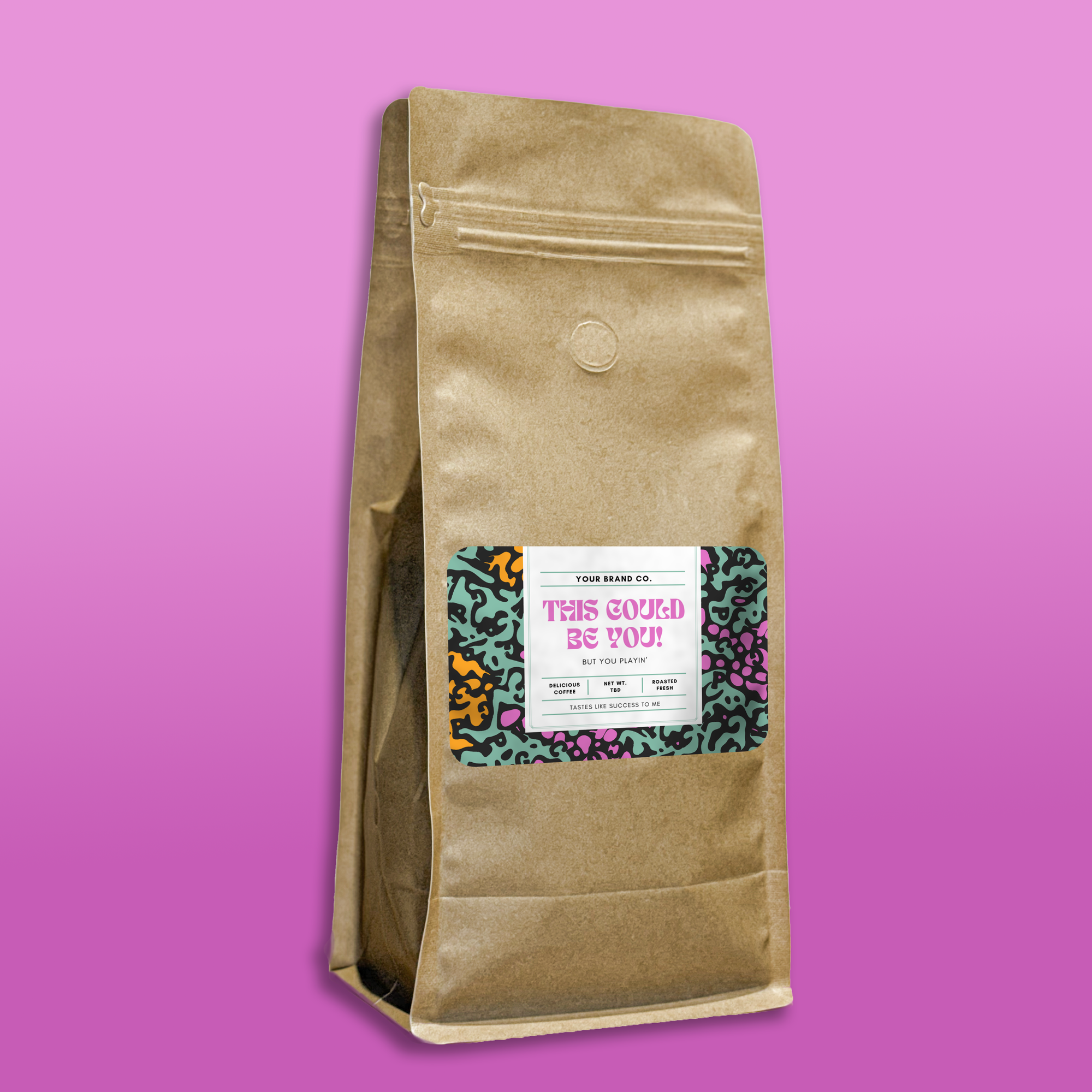 Faux Kraft Flat Bottom Bag - Case