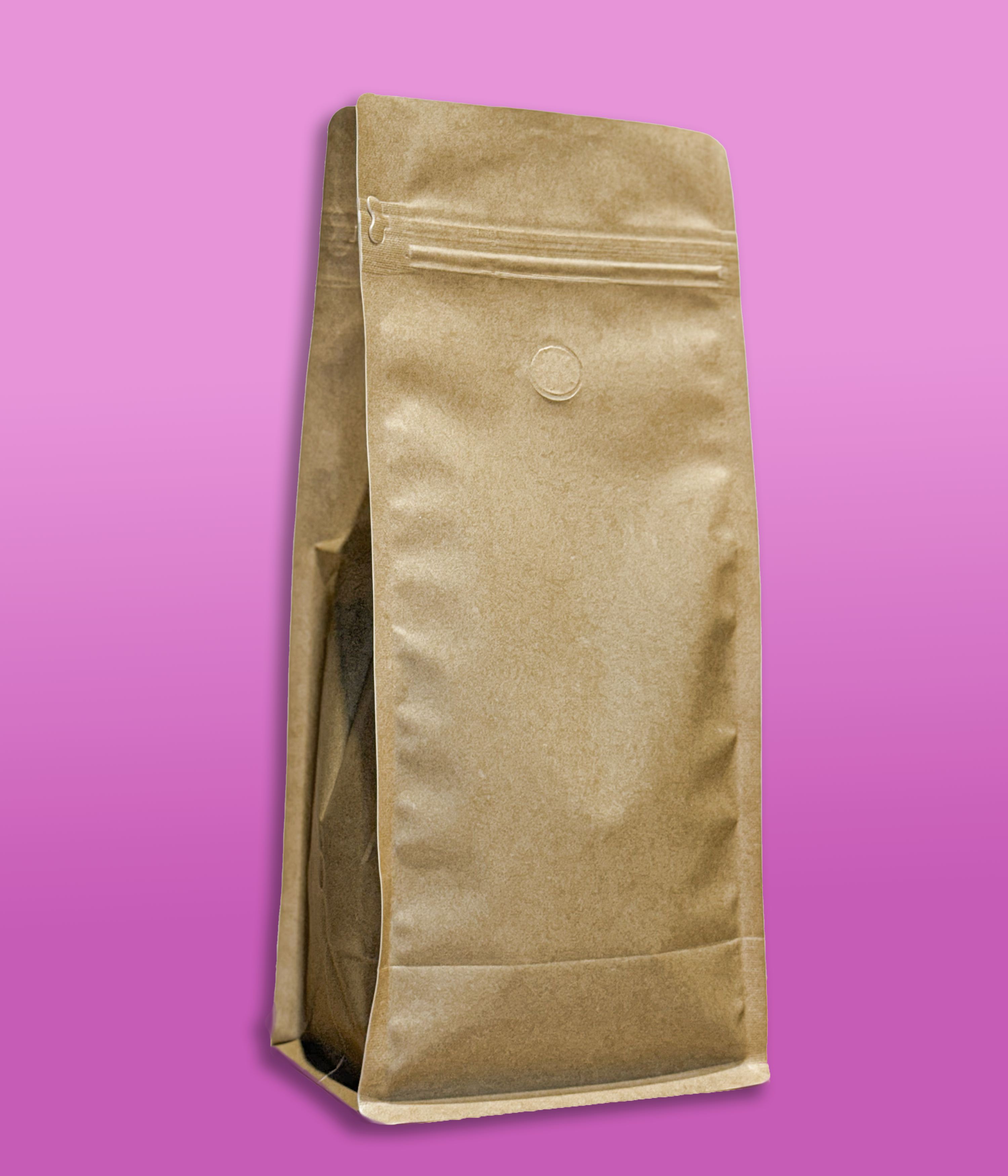 Faux Kraft Flat Bottom Bag - Case